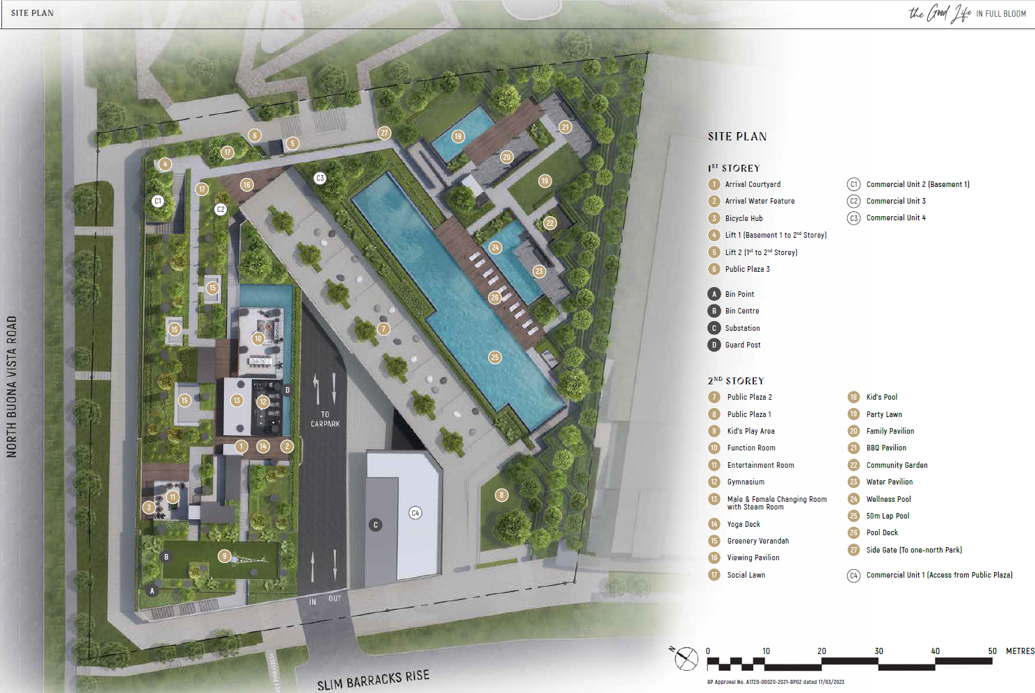 Blossoms By The Park condo Site Plan singapore
